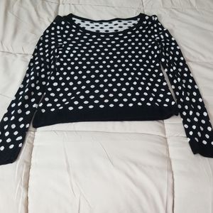 Kensie polka dot sweater ,XS